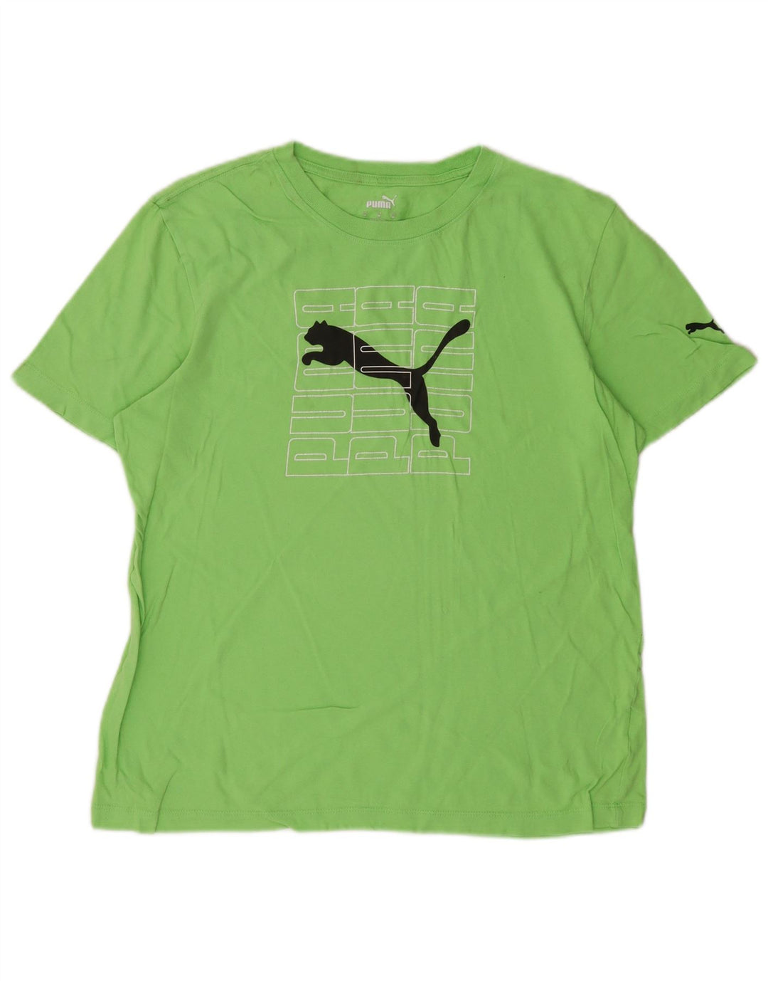 PUMA Grafisk T-shirt top til kvinder DK 14 Medium Grøn