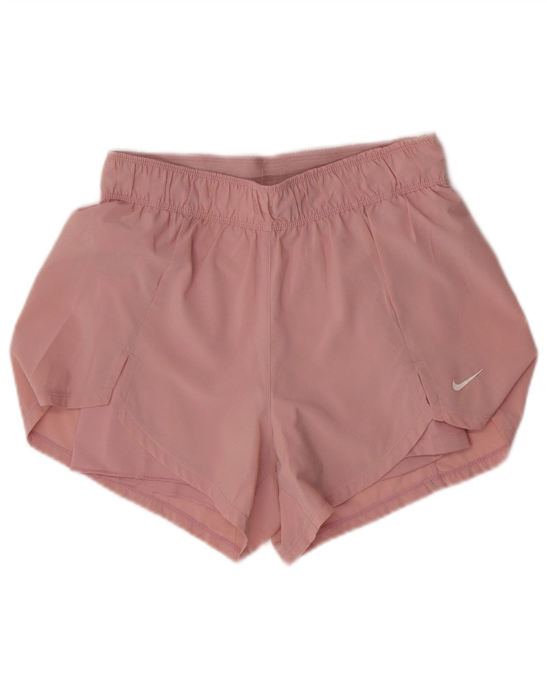 Nike Dame Dri Fit Sport Shorts UK 10 Small Pink Polyester