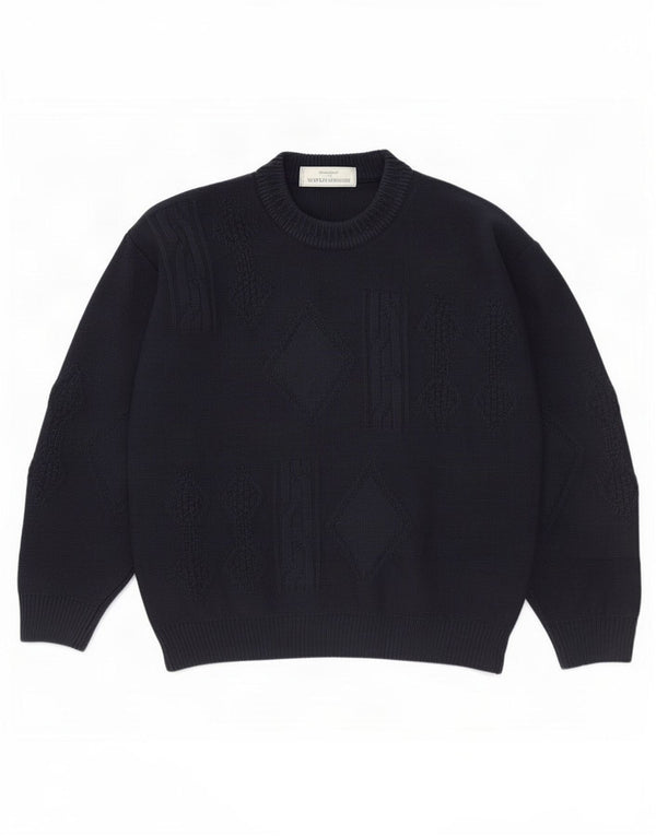 Marks & Spencer Herre St. Michael Crew Neck trøje sweater Medium Navy Blue