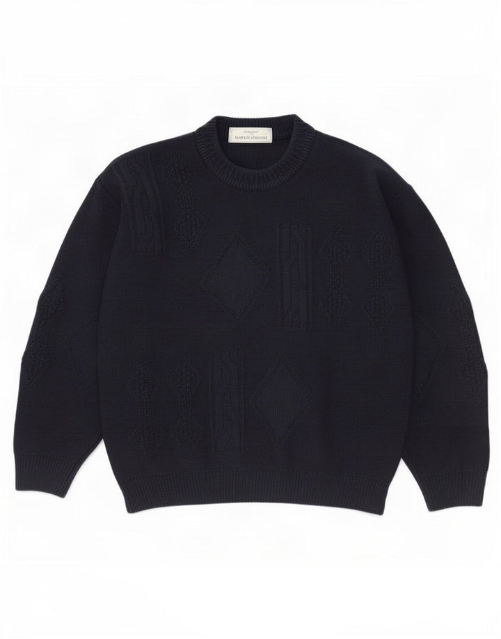 Marks & Spencer Herre St. Michael Crew Neck trøje sweater Medium Navy Blue