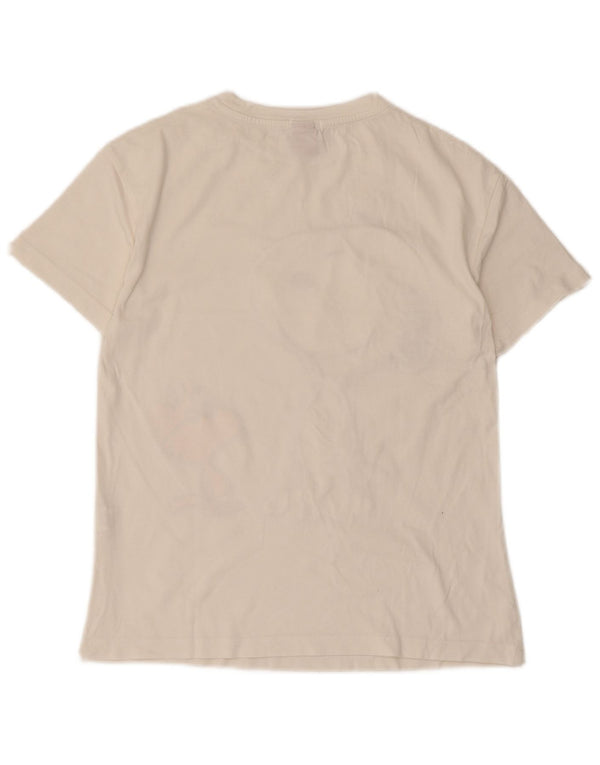 Stradivarius Dame Peanuts Grafisk T-Shirt Top UK 6 XS Hvid Bomuld