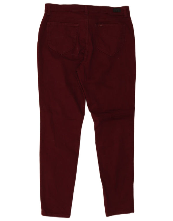Lee Mens Sculpting Slim Fit Skinny Jeans med mellemhøj tykkelse W34 L30 Bourgogne bomuld