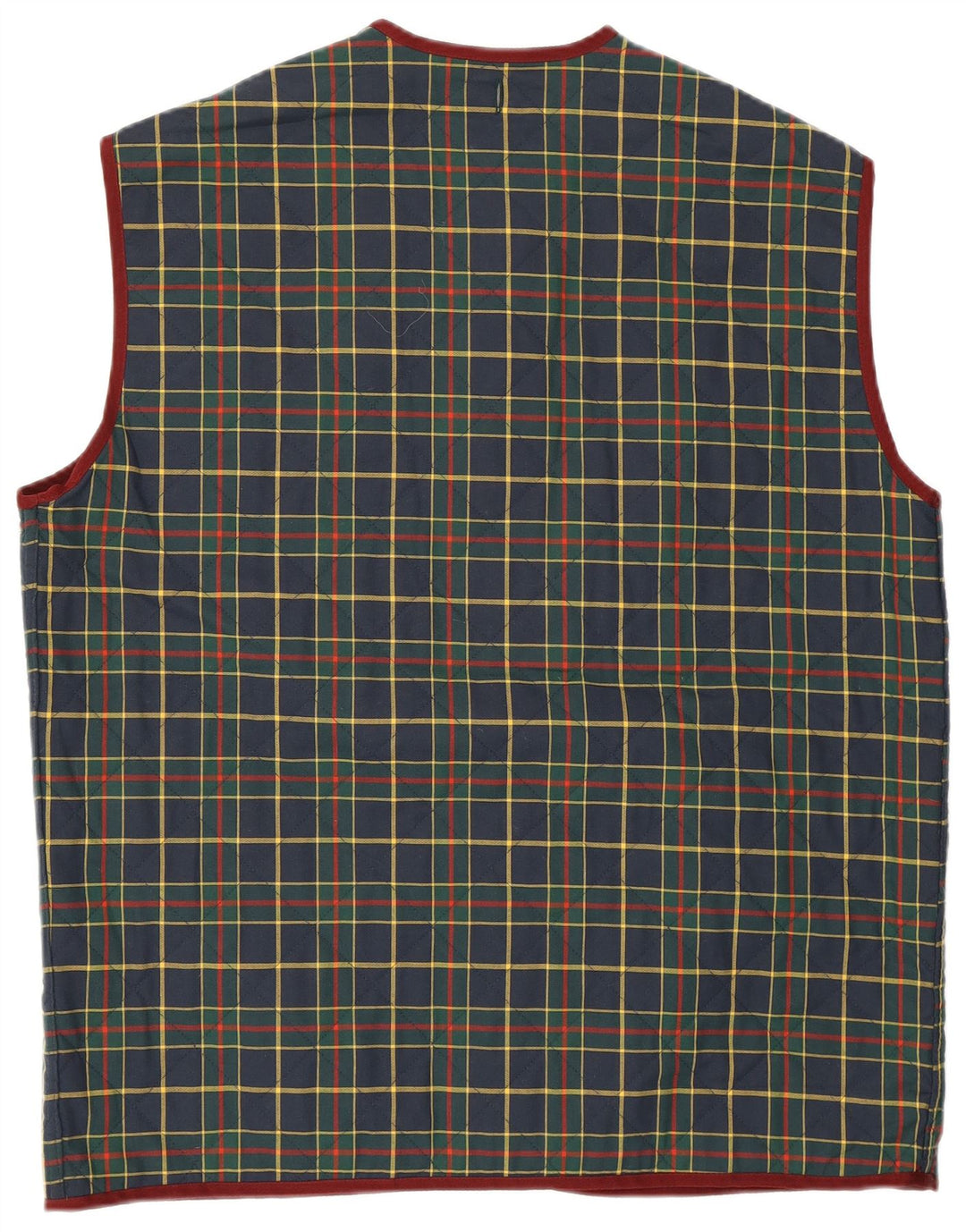 Belfe & Belfe Herre Quiltet Gilet IT 50 Large Navy Blue Check