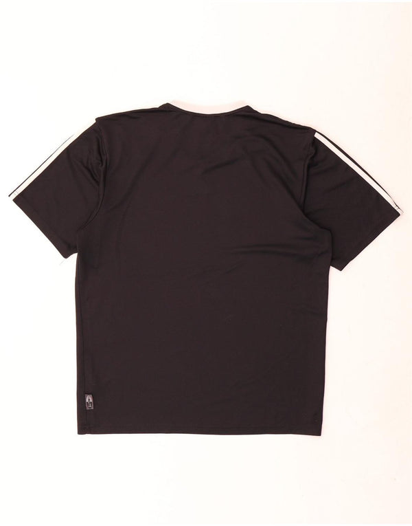 Adidas Herre Climalite T-Shirt Top Lille Sort Polyester