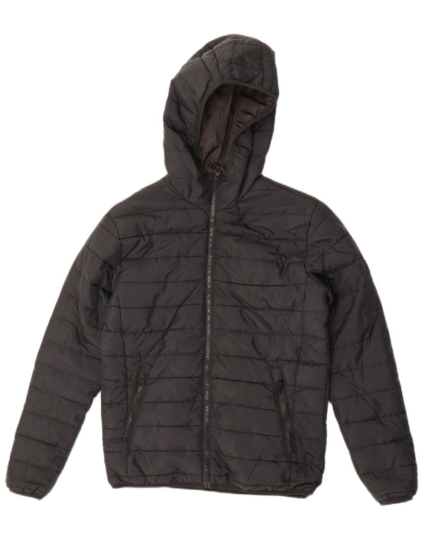 Jack & Jones Herre hættepolstret jakke UK 34 XS Sort Polyester