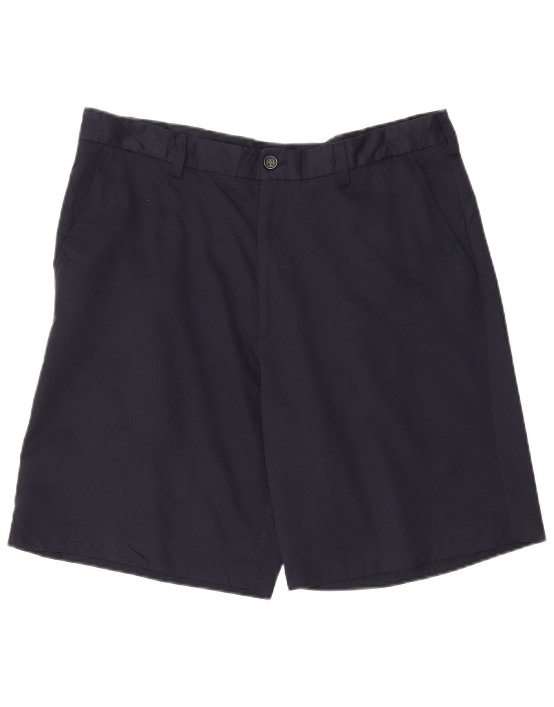 Izod Herre Chino Shorts W36 Large Navy Blue Polyester