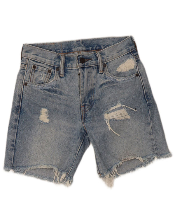 Levi's Boys 505 distressed denimshorts 5-6 år W23 Blue Cotton
