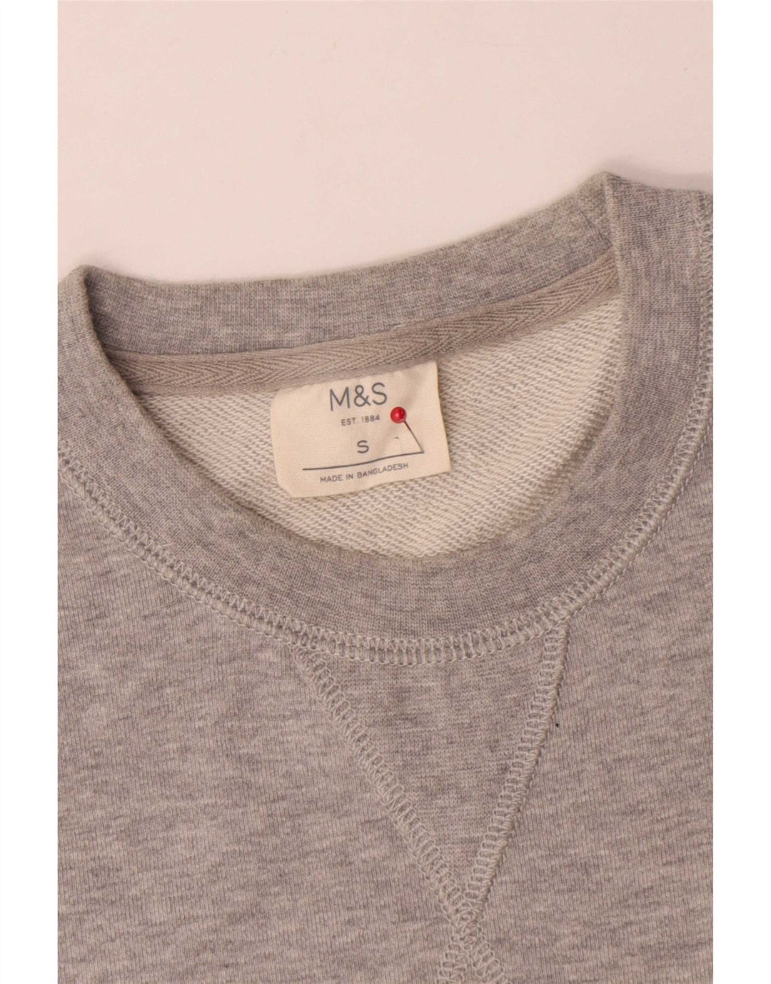 Marks & Spencer Sweatshirt til mænd, lille grå bomuld