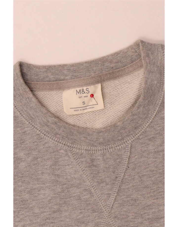 Marks & Spencer Sweatshirt til mænd, lille grå bomuld