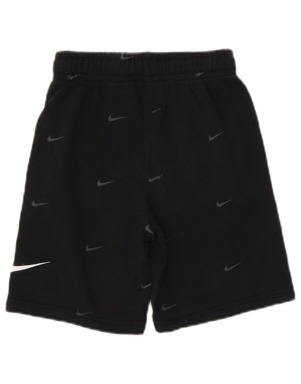 NIKE Drenge Standard Fit grafiske sportsshorts 8-9 år Små sorte bomuld
