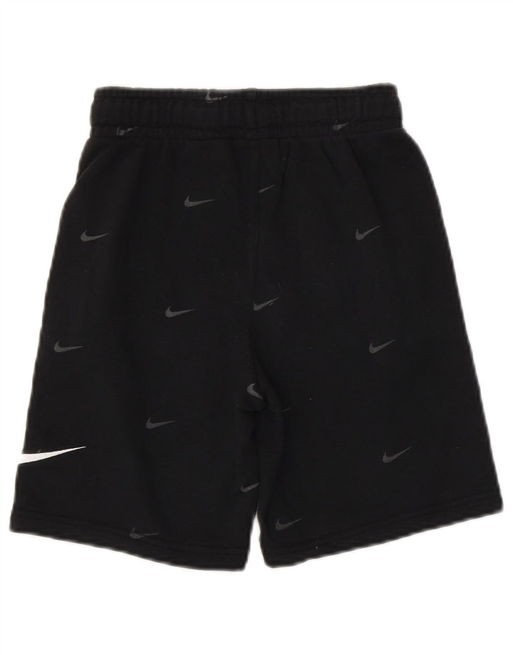 NIKE Drenge Standard Fit grafiske sportsshorts 8-9 år Små sorte bomuld