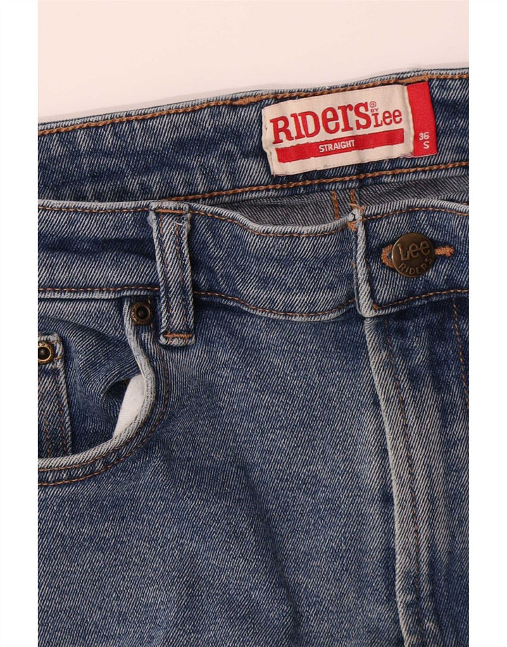 Lee Herre Riders Straight Jeans W36 L30 Blå Bomuld
