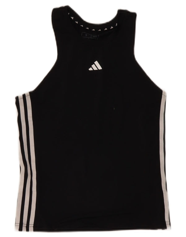 Adidas Womens Aeroready Slim Fit Vest Top UK 8/10 Small Black Polyester