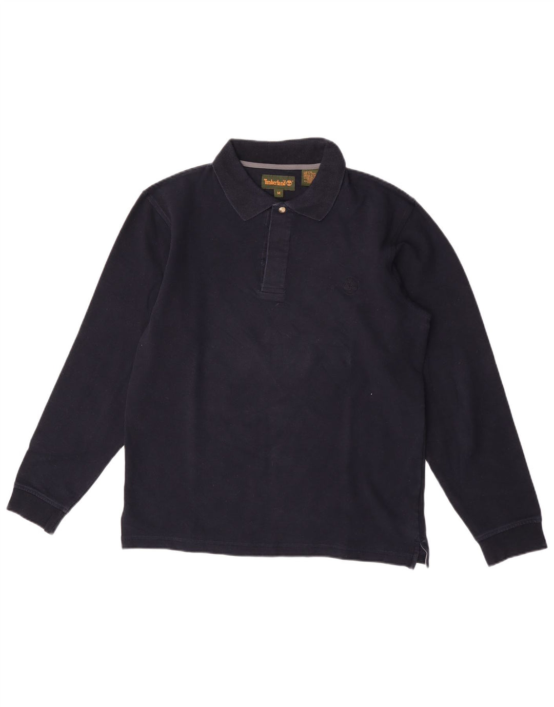 Timberland Langærmet poloshirt til mænd Medium marineblå bomuld