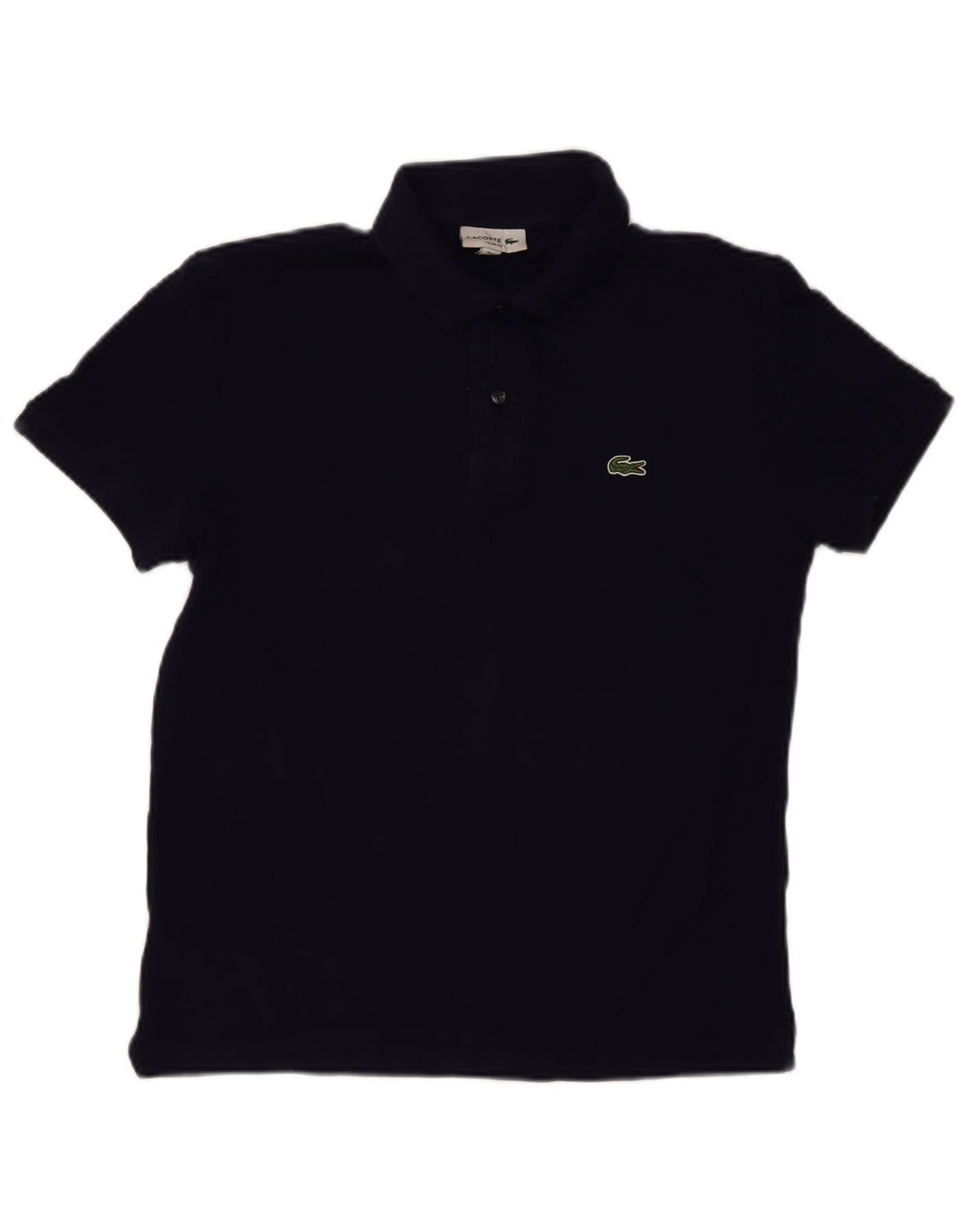 Lacoste Herre Slim Fit Polo Shirt Størrelse 4 Medium Marineblå Bomuld