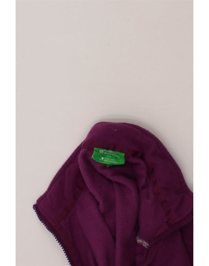 MOUNTAIN WAREHOUSE Girls Fleece Jacket 7-8 Years  Purple Polyester Vintage Mountain Warehouse and Second-Hand Mountain Warehouse from Messina Hembry 