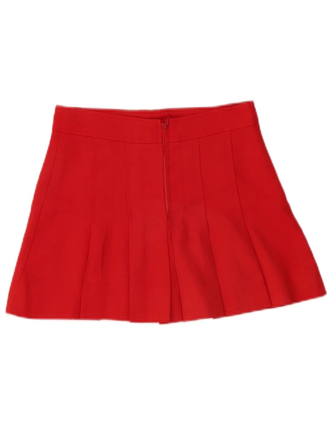 Vintage Dame Mini A-Line nederdel W28 Medium Rød