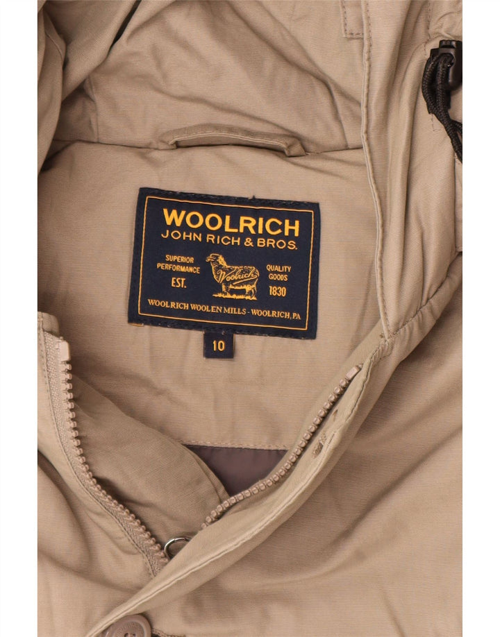 Woolrich hættejakke til drenge 9-10 år grå nylon