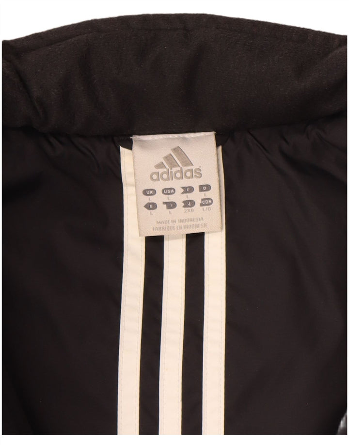 Adidas Polstret Herrejakke UK 40 Large Black Colourblock Polyester