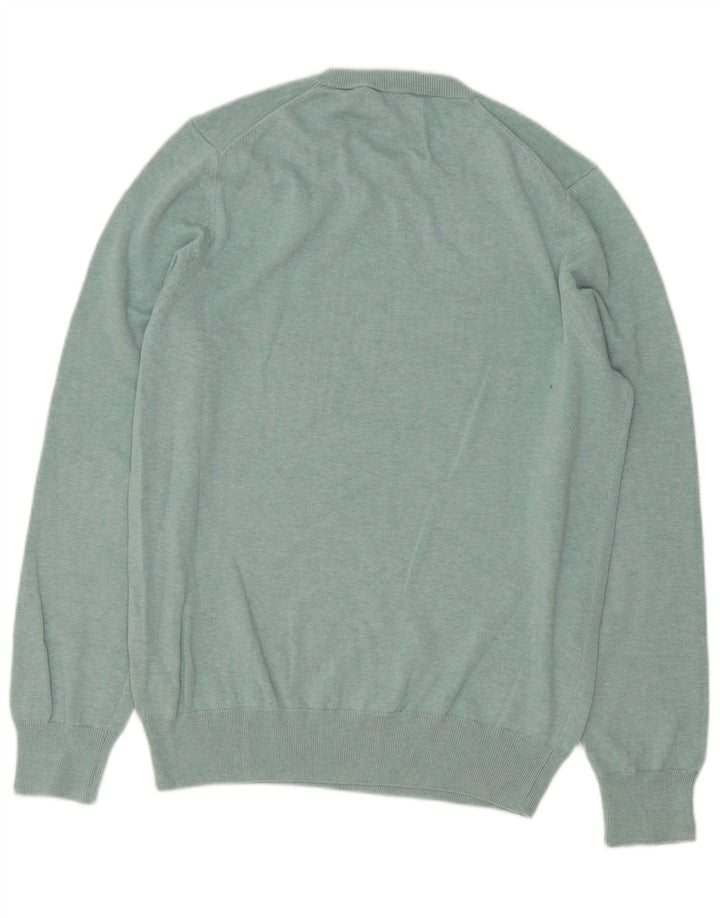 Marks & Spencer Herre sweater med rund hals, mellemblå bomuld
