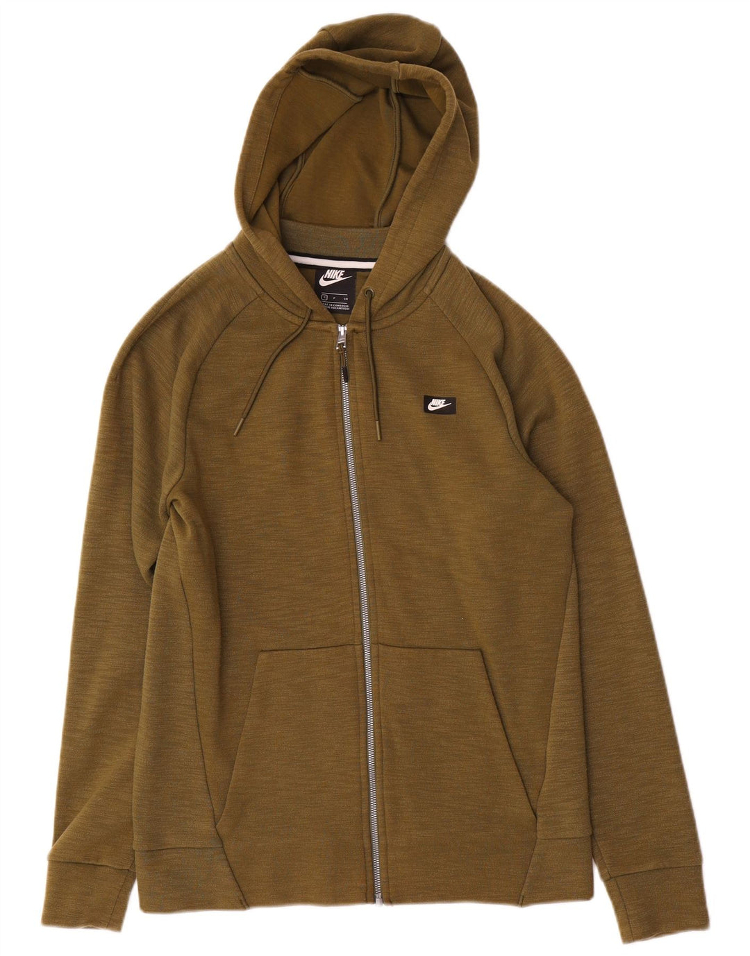 Nike Hættetrøje med lynlås til mænd, lille Khaki Bomuld