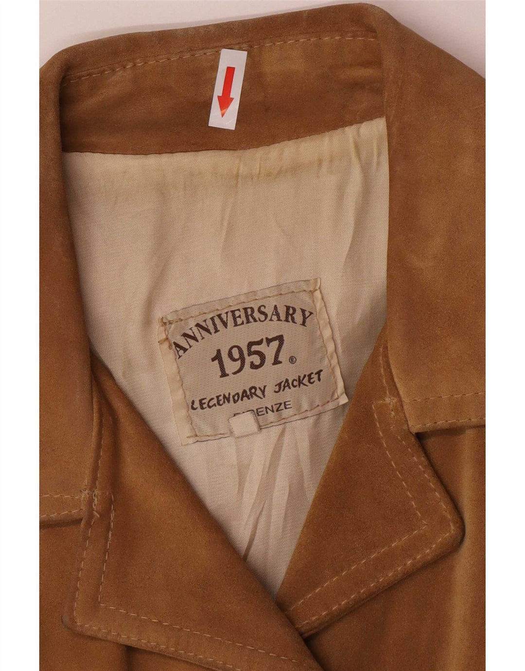 Firenze Dame 2-knaps Ruskind Blazer Jacket UK 14 Medium Beige Læder