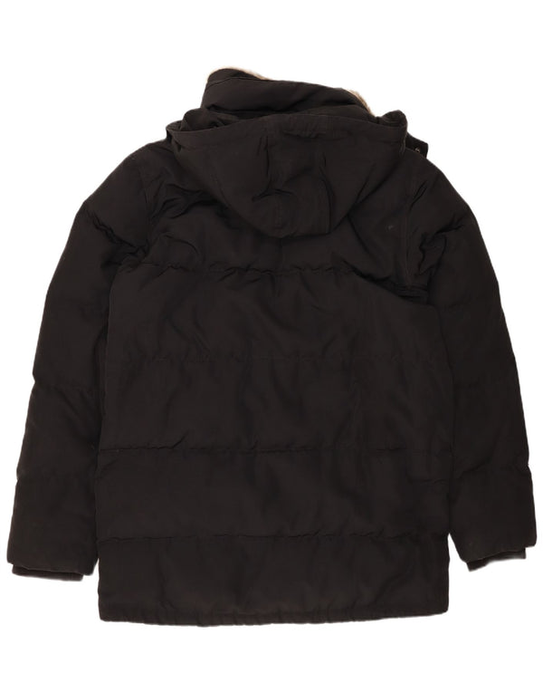 Tommy Hilfiger Herre Hooded Polstret Frakke UK 42 XL Sort Polyester