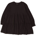 Zara Dame Langærmet Tiered Dress UK 14 Medium Sort