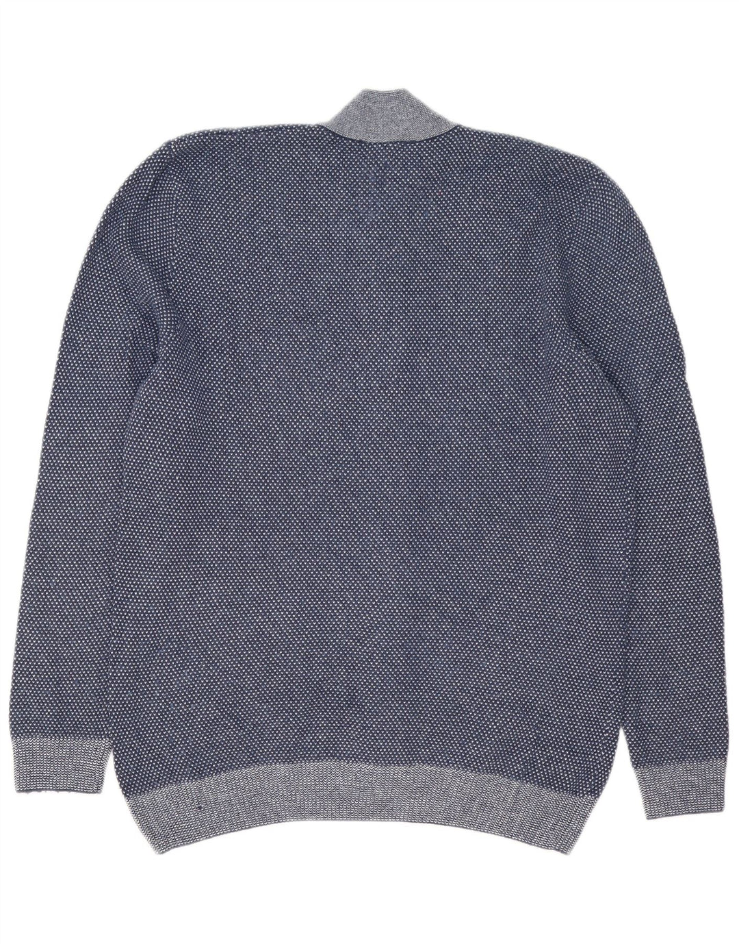 Lacoste Herre cardigan sweater størrelse 5 Large Navy Blue Flecked