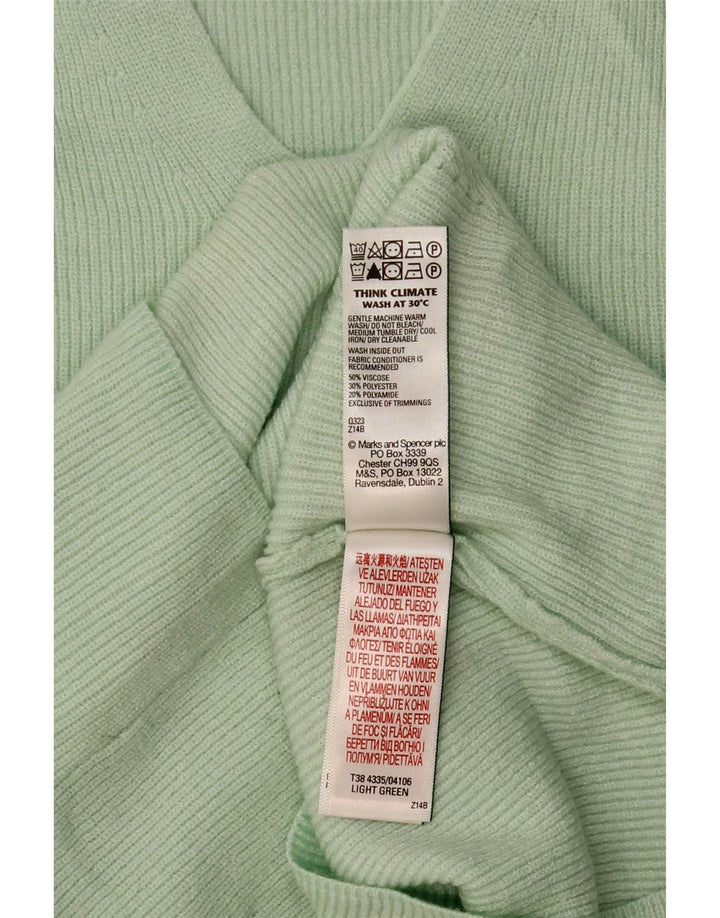 Marks & Spencer Damebluse Top UK 12 Medium Green Viscose