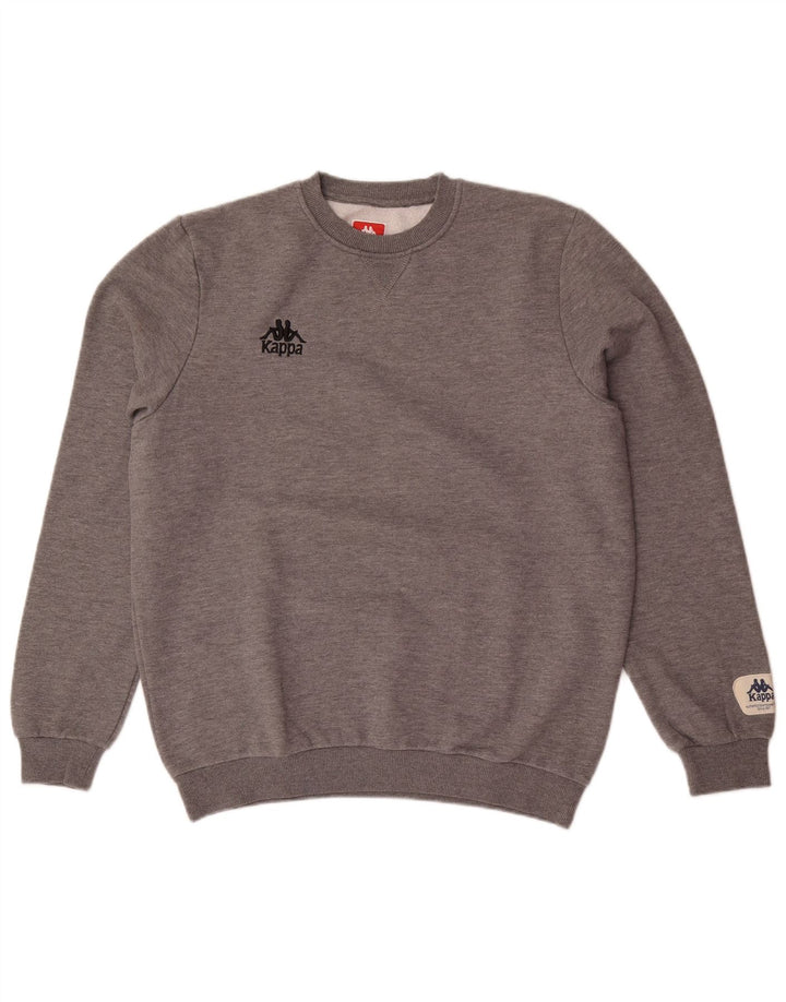 Kappa Herre Sweatshirt Jumper Stor Grå Bomuld
