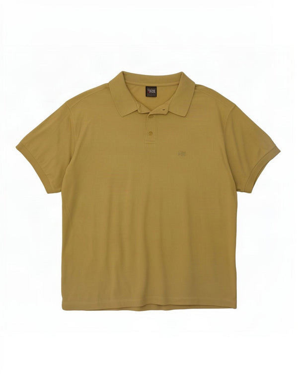 Tænk Pink herre poloshirt XL gul bomuld
