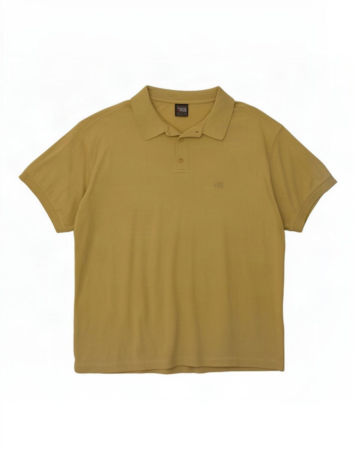Tænk Pink herre poloshirt XL gul bomuld
