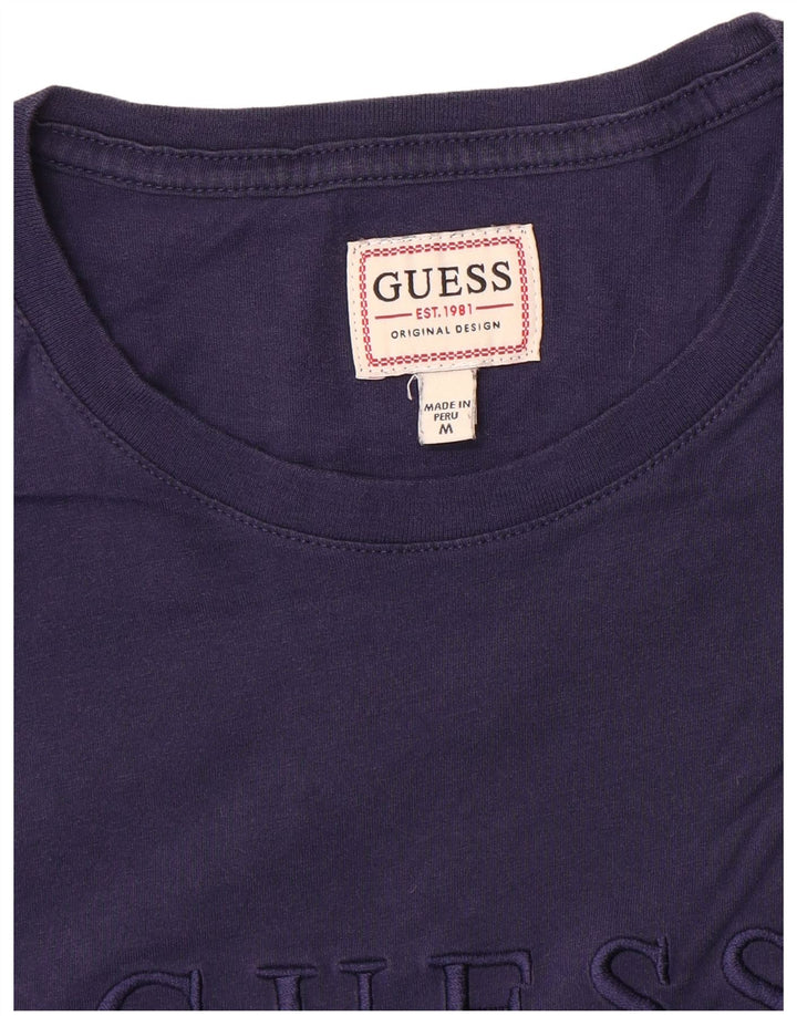 Guess Grafisk T-shirt til mænd, medium marineblå