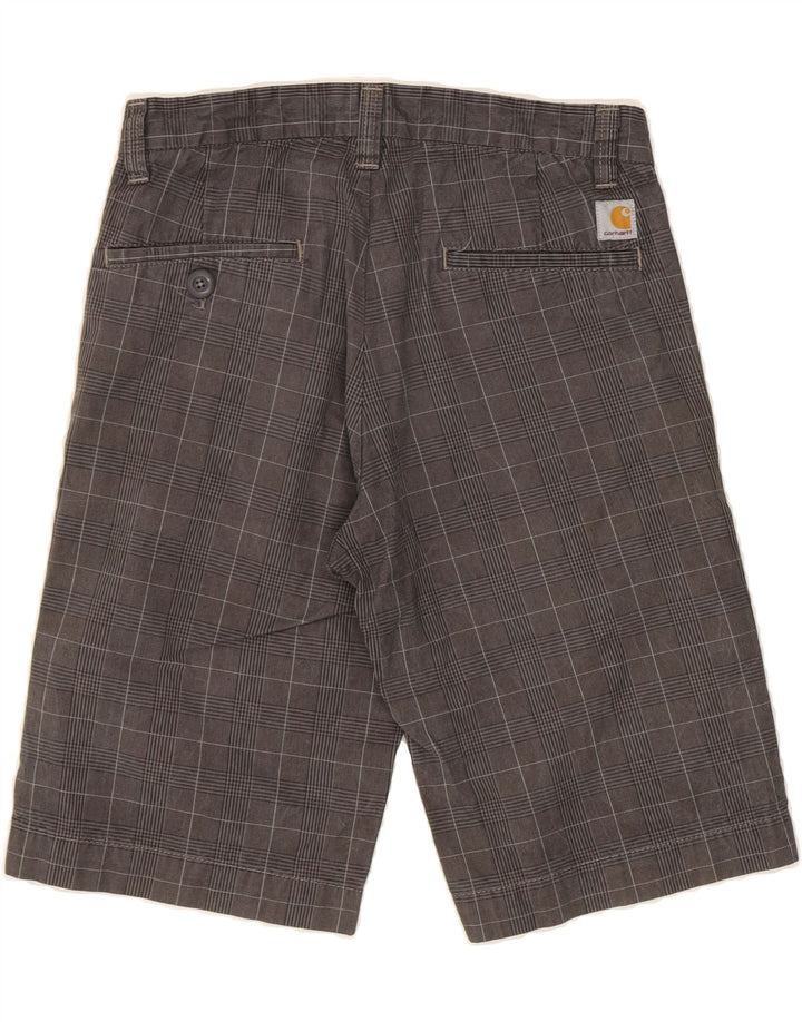 CARHARTT Mens Chino Shorts W29 Small  Grey Check Cotton Vintage Carhartt and Second-Hand Carhartt from Messina Hembry 