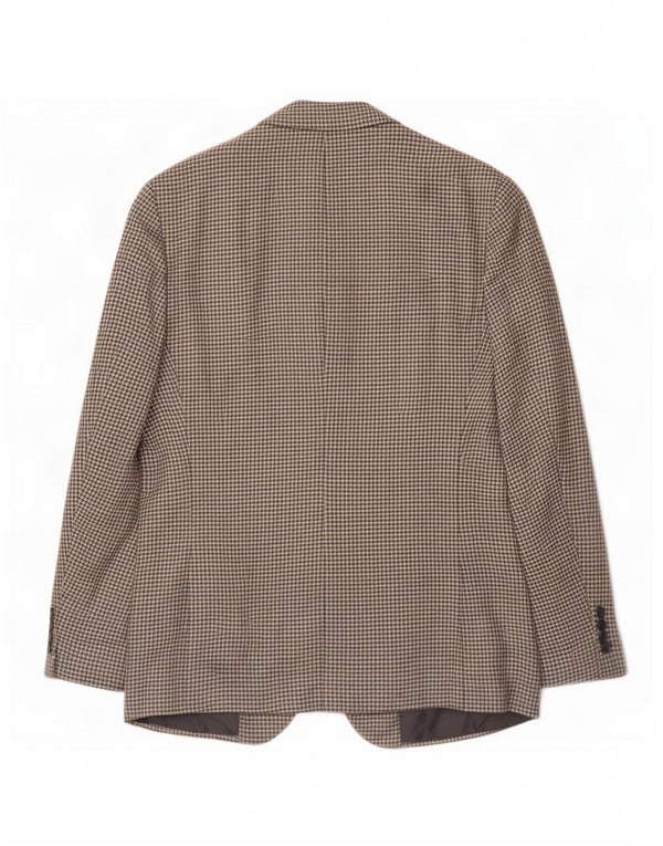 Polo Ralph Lauren Herre 3-knaps blazerjakke UK 40 Medium Blue Houndstooth