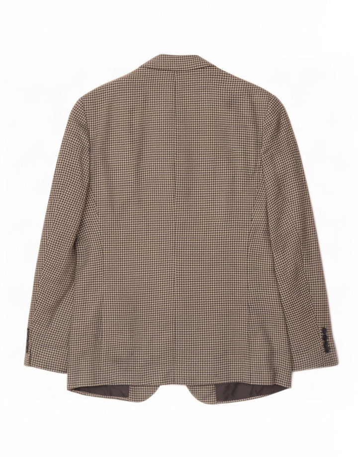 Polo Ralph Lauren Herre 3-knaps blazerjakke UK 40 Medium Blue Houndstooth