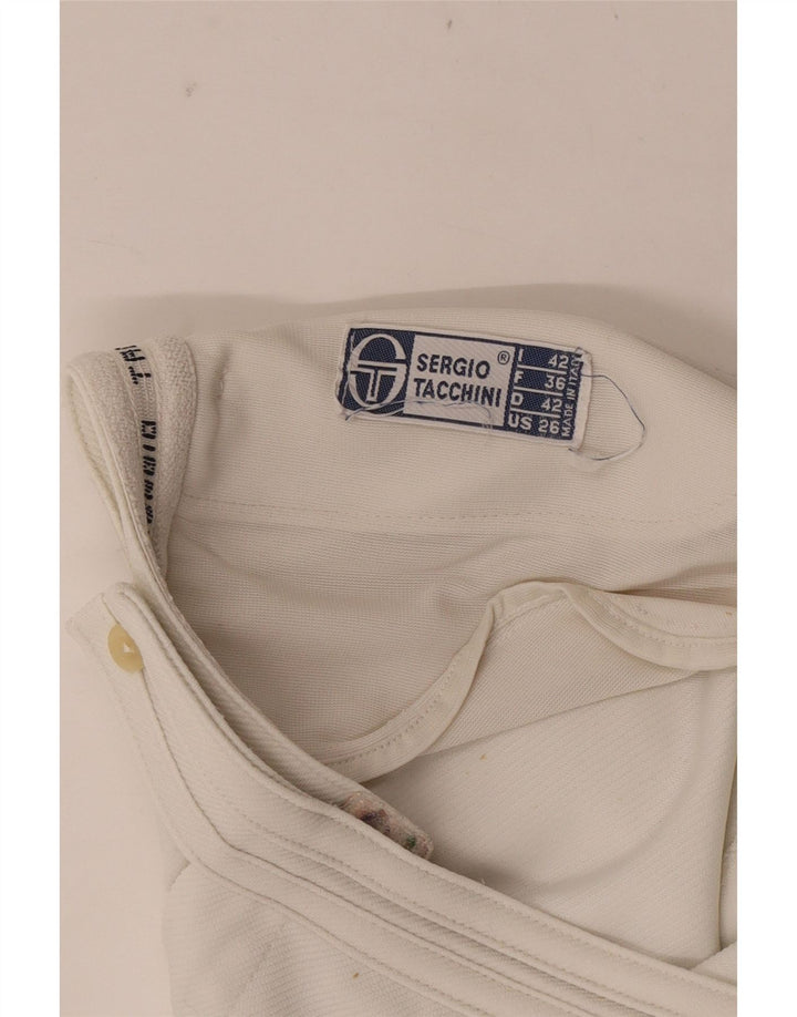 Sergio Tacchini Chino Shorts til kvinder IT 42 Medium W26 Hvid