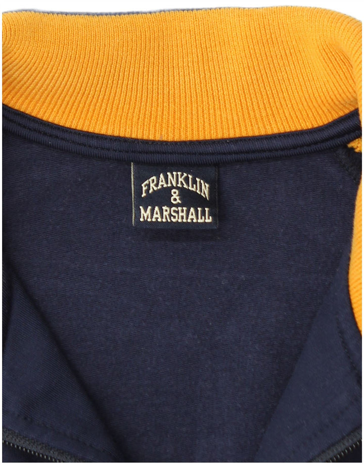 Franklin & Marshall Herre træningsdragt Top jakke Small Navy Blue Colourblock