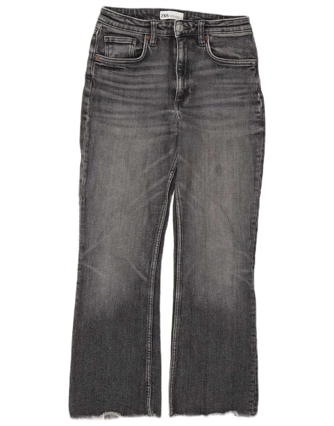 Zara Dame Bootcut Jeans EU 34 2XS W24 L26 Grå