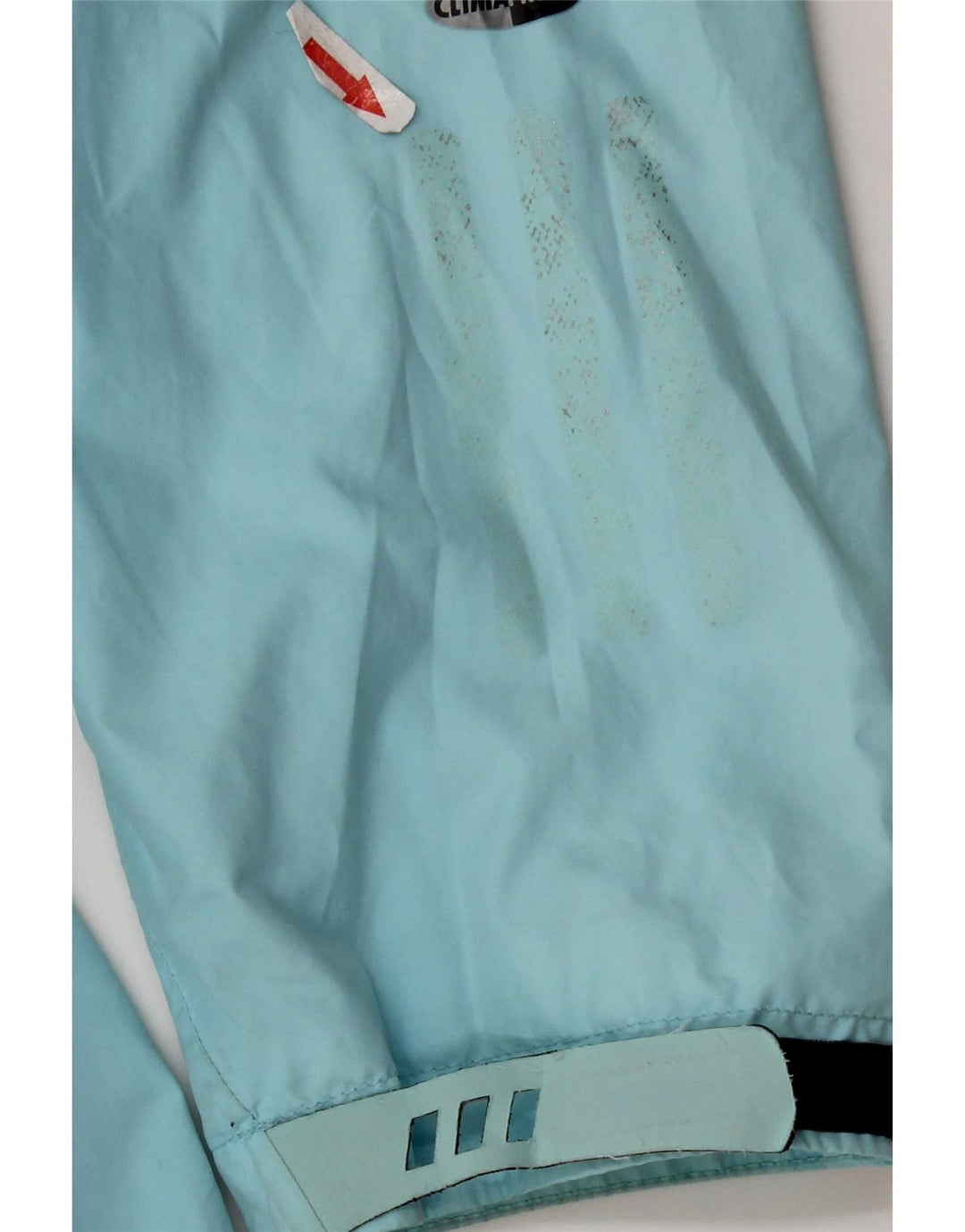 Adidas Dame Clima Proof Regnjakke med hætte UK 16 Stor Blå Polyester