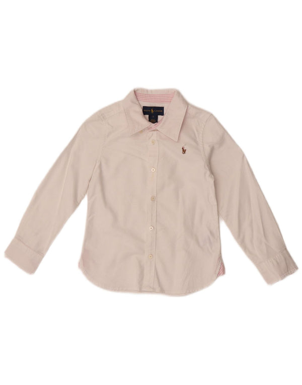 RALPH LAUREN Pigeskjorte 4-5 År Pink Bomuld