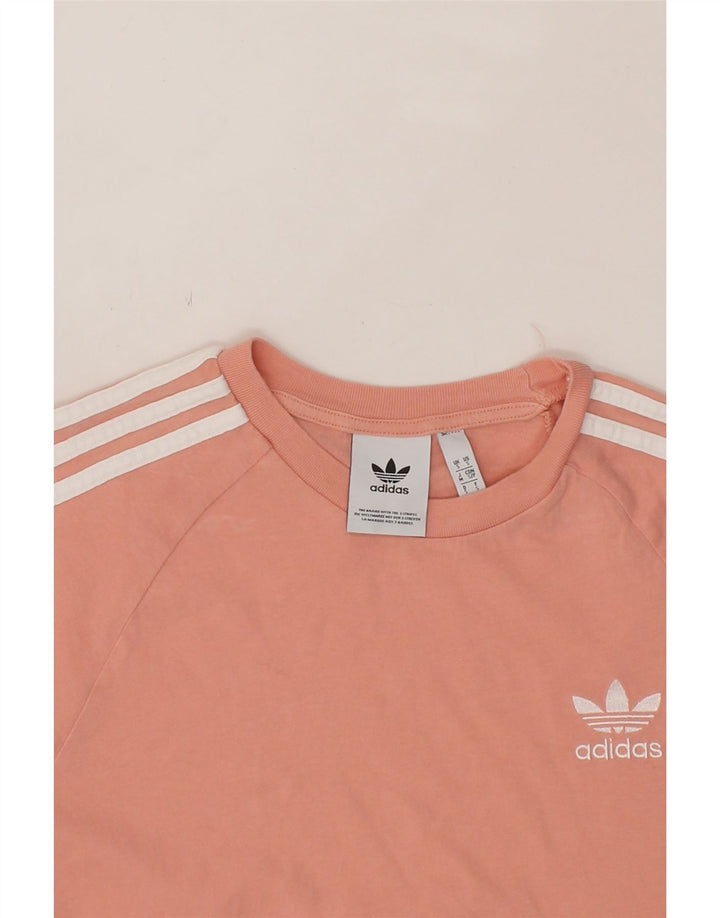 ADIDAS Mens T-Shirt Top Small Pink Cotton Vintage Adidas and Second-Hand Adidas from Messina Hembry 
