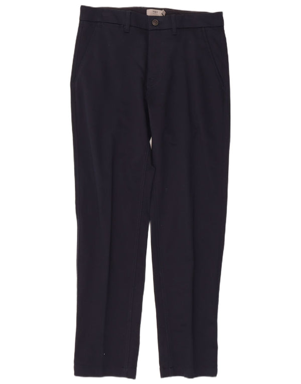 Marks & Spencer Herre Slim Chino Bukser W32 L31 Marineblå Bomuld