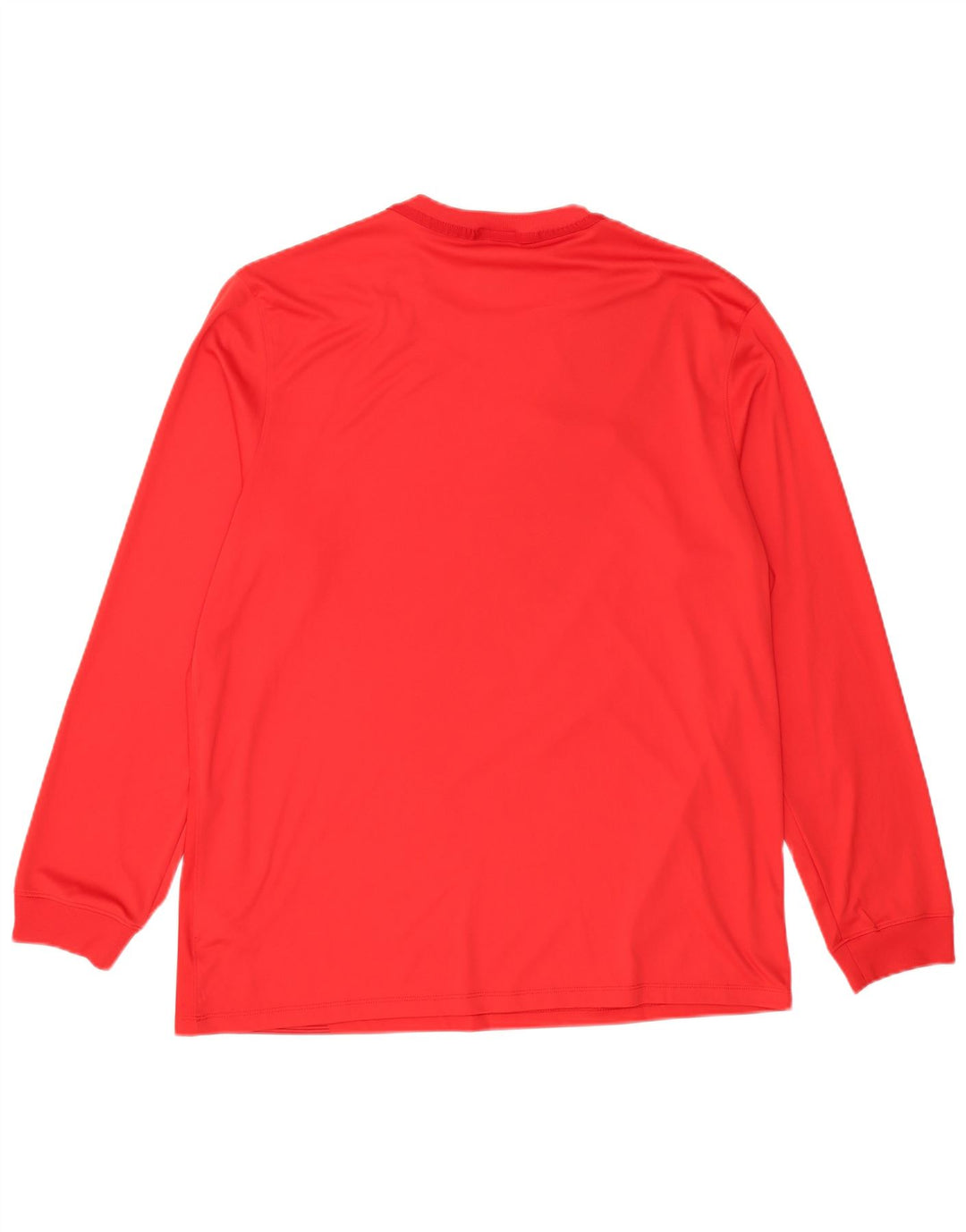 NIKE Herre Dri Fit Top Langærmet XL Rød Colourblock Polyester