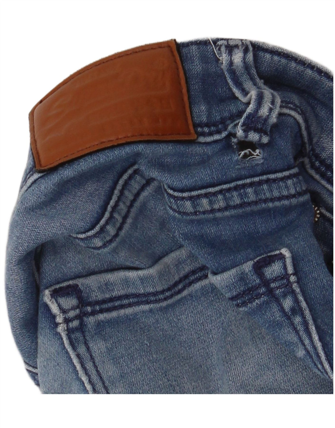 Superdry Womens Alexa Distressed Jegging Jeans W28 L30 Blue Cotton