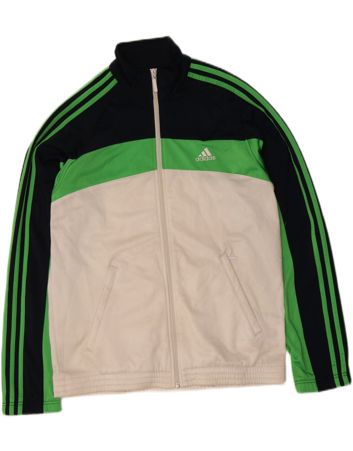 ADIDAS Mens Full Tracksuit Size 42/44 Large  Black Colourblock Polyester