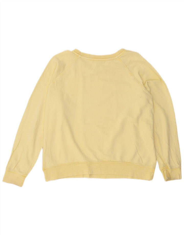 Marks & Spencer Dame Oversized Sweatshirt Jumper UK 18 XL Gul Bomuld