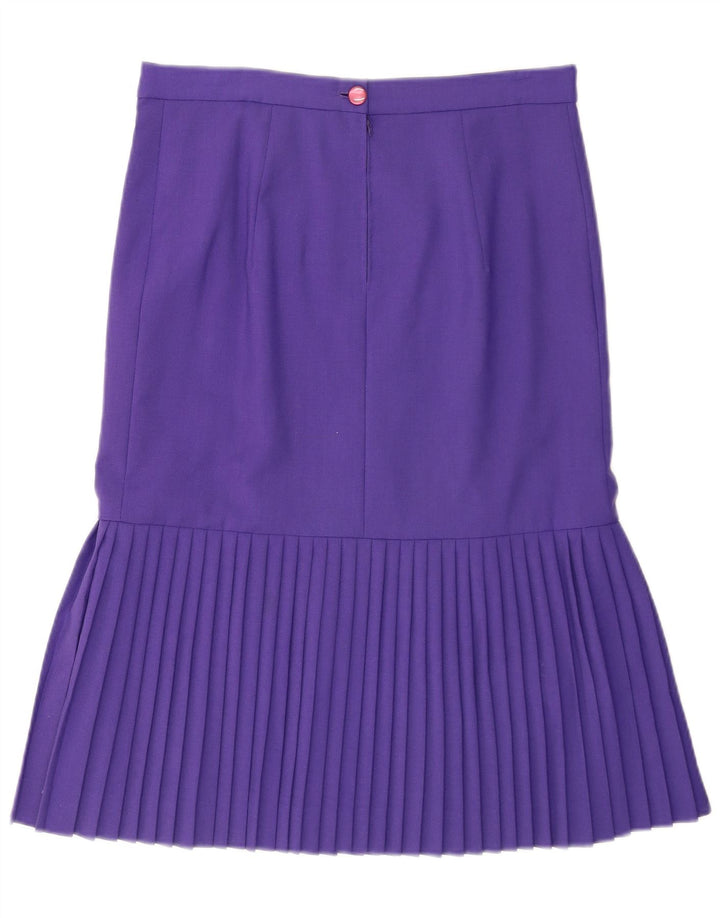 Vintage plisseret nederdel til kvinder W30 Medium Purple