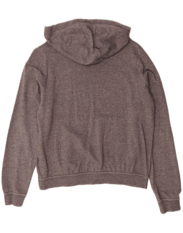 Nike Dame Oversized Hoodie Jumper UK 10 Small Grey Bomuld